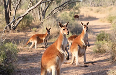 Kangaroo in national park australia photography